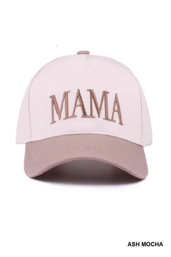Ash Mocha Mama Embroidered Hat